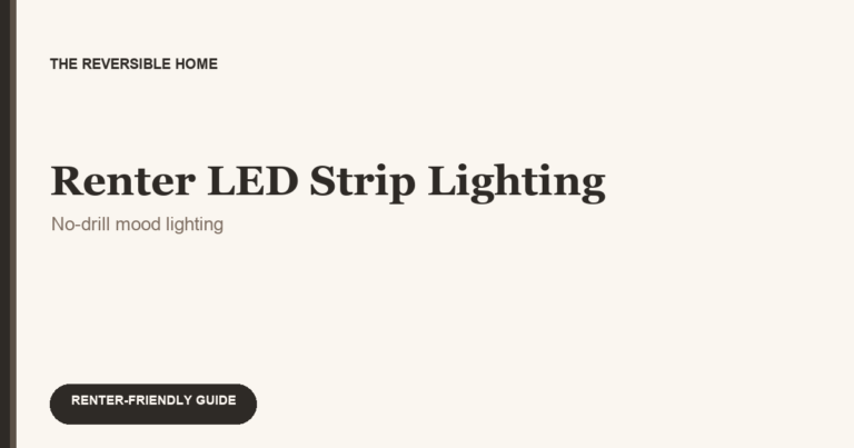 Renter-Friendly LED Strip Setup (No Drill)